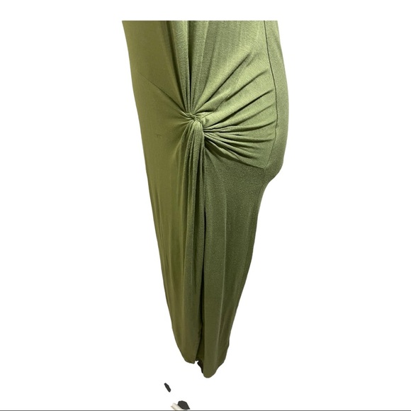 Three dots womens twist front dress olivine color size medium. Sleeveless - Picture 10 of 14